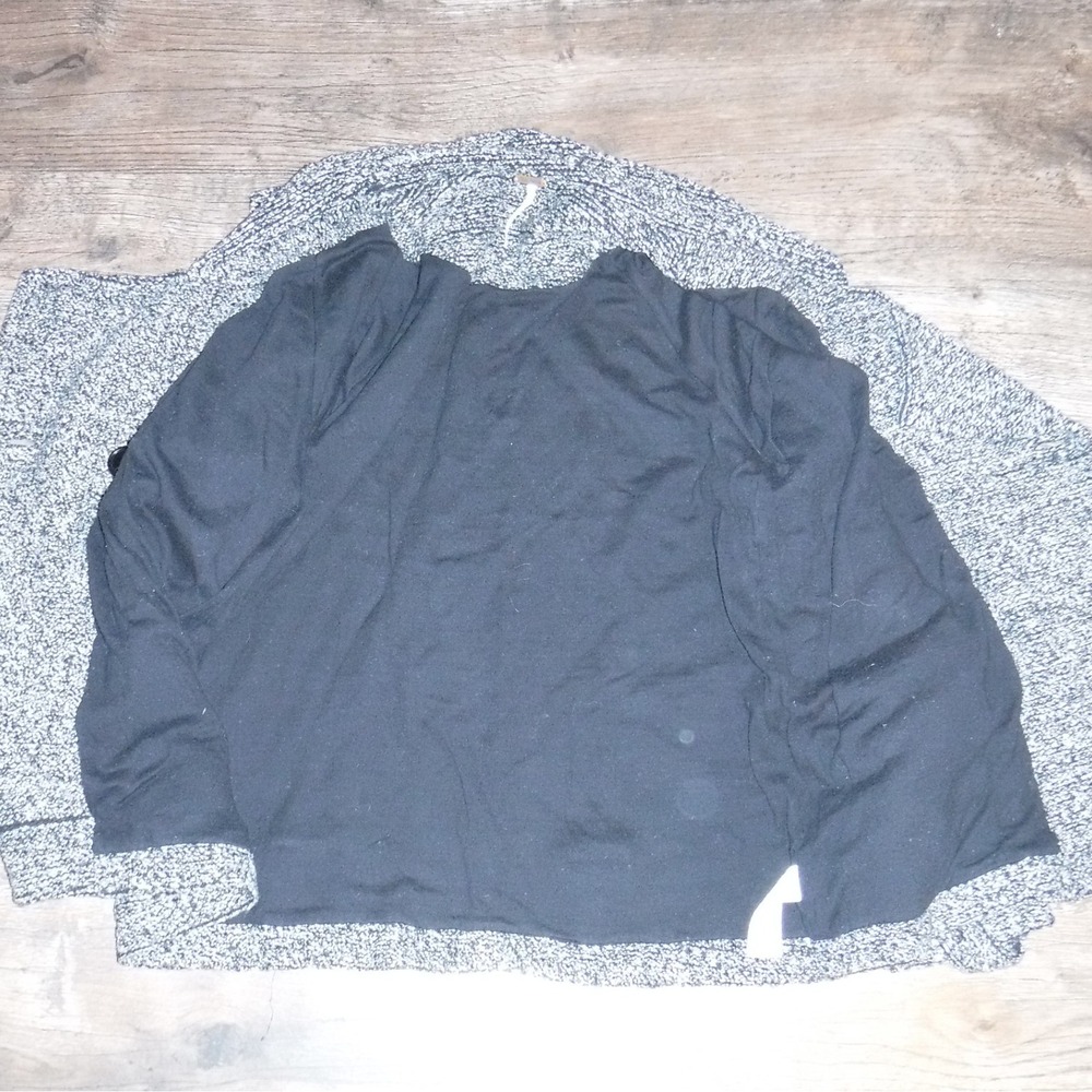 Free People Women's‎ Gray Knit Button Front Cardigan Sweater Jacket - Picture 8 of 11